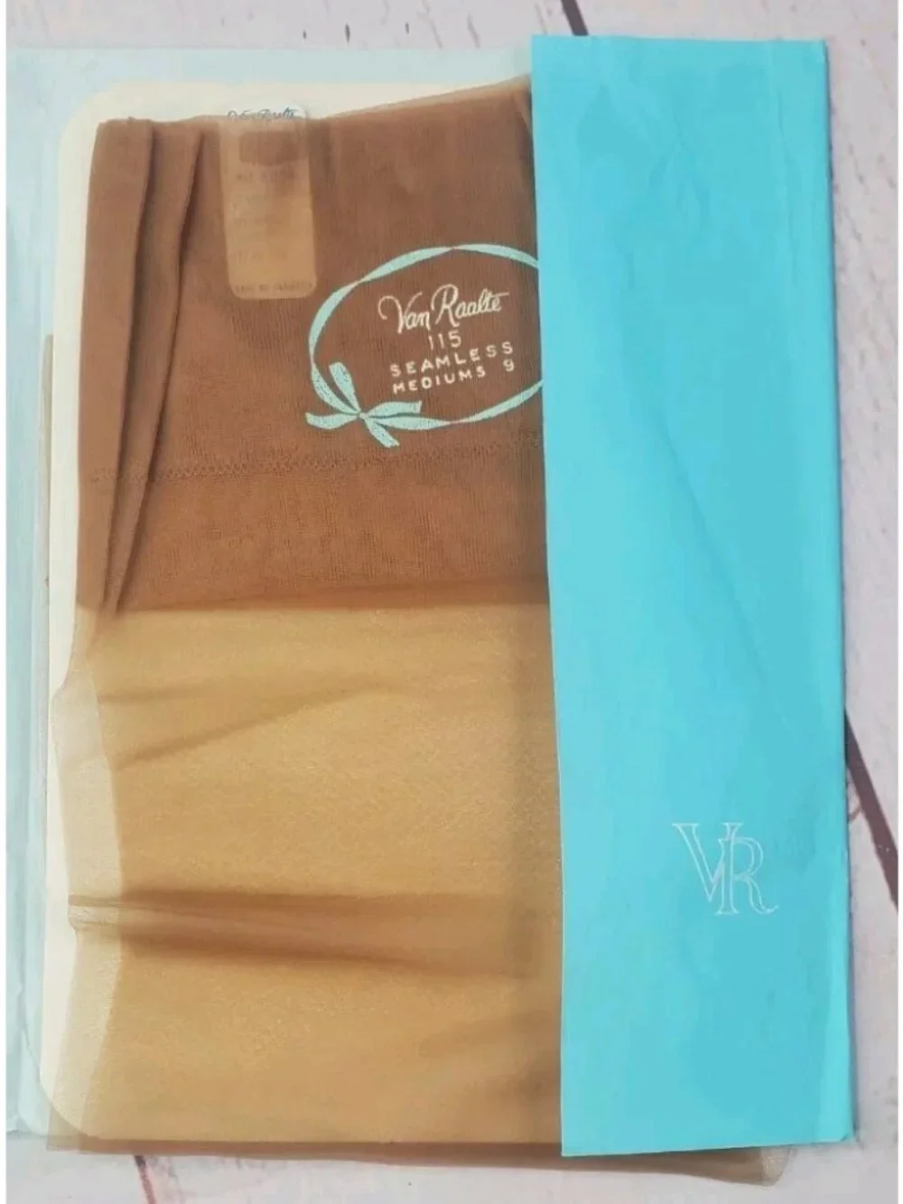 Vintage 3 Pair Women's Van Raalte & Kayser Hosiery Stockings Seamless 9 NOS